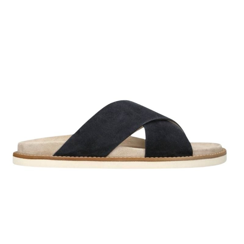 Brunello Cucinelli Black Suede Crossover Sandals