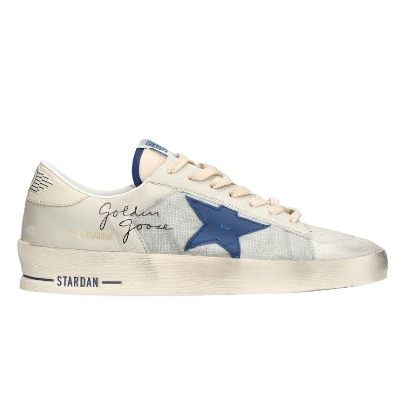 Golden Goose White Leather Stardan