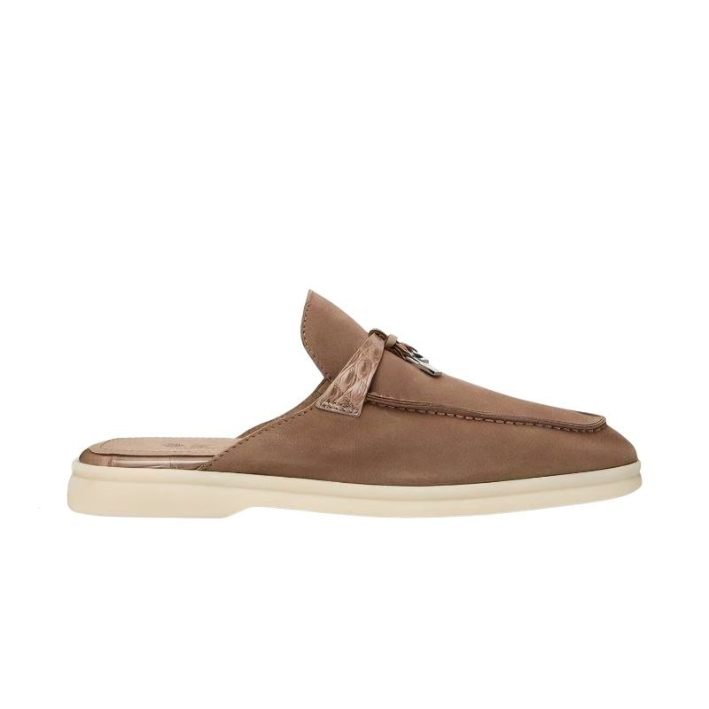 Loro Piana Charms Walk Babouche Suede Caribu