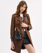 Coach Faye Mini Drawstring Bag With Quilting Black