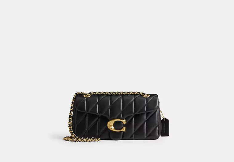 Coach Tabby Shoulder Bag 26 With Pillow Quilting Black/Gold