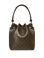 Tory Burch T MONOGRAM COATED CANVAS BUCKET BAG