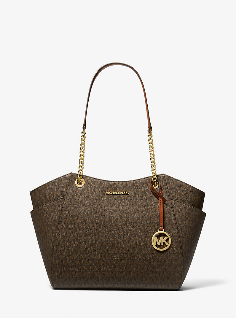 Michael Kors Jet Set Large Signature Logo Shoulder Bag