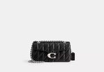 Coach Tabby Shoulder Bag 26 With Pillow Quilting Black/Silver