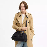 Coach Slouchy Rogue Top Handle Bag Black