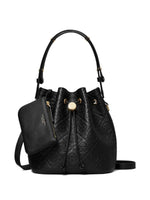 Tory Burch T MONOGRAM LEATHER BUCKET BAG  Black