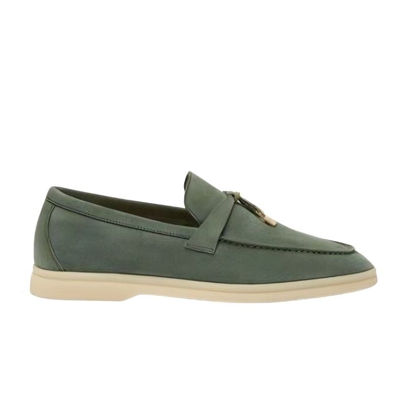 Loro Piana Summer Charms Walk Loafer Green Lagoon