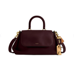Coach Slouchy Rogue Top Handle Bag Burgandy