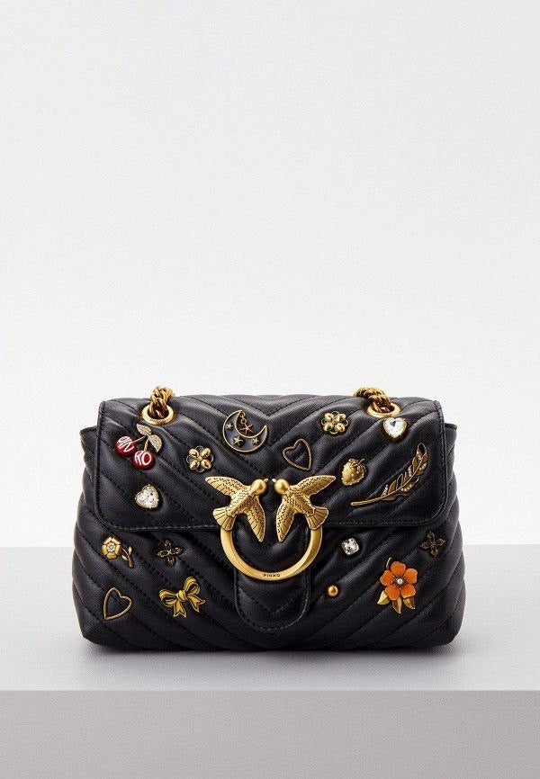 Pinko Love Mini Lady Puff Magic Pins Black