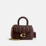 Coach Quilted Tabby 20 shoulder bag in brown nappa leather Brown