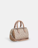 Coach Mini Rowan Crossbody Bag In Signature Canvas Sand