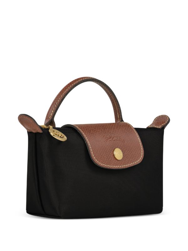 Longchamp LE PLIAGE POUCH WITH HANDLE Black Xxs