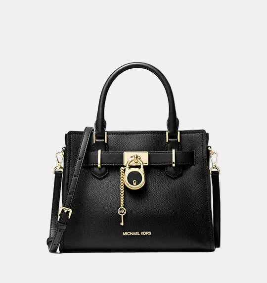 Michael Kors Hamilton Small Leather Bag Black