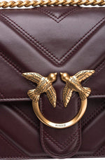 Pinko Love One quilted Nappa leather crossbody bag