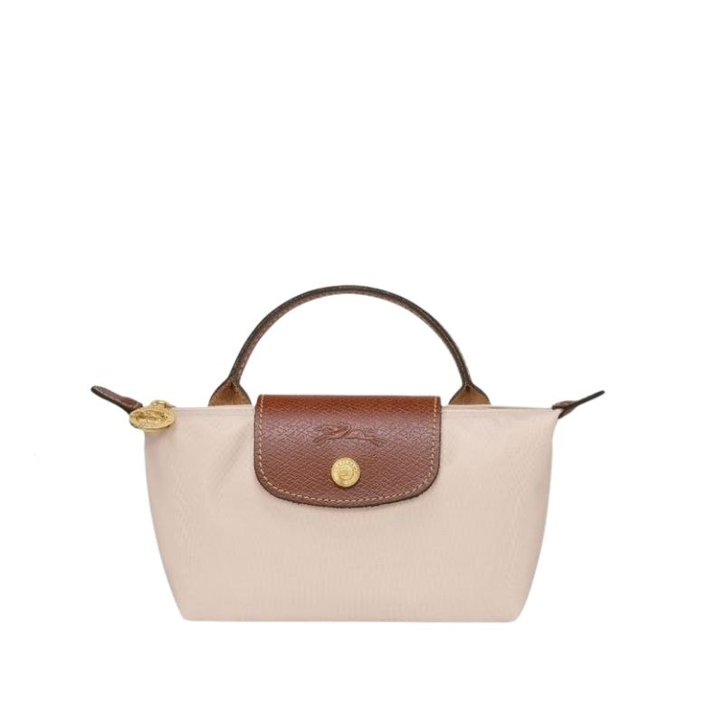 Longchamp LE PLIAGE POUCH WITH HANDLE Beige Xxs
