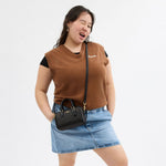 Coach Mini Rowan Crossbody Bag In Signature Canvas Brown