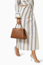 Tory Burch Eleanor satchel bag Camel