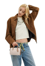 Coach Mini Rowan Crossbody Bag In Signature Canvas Sand