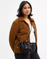 Coach Faye Mini Drawstring Bag With Quilting Black