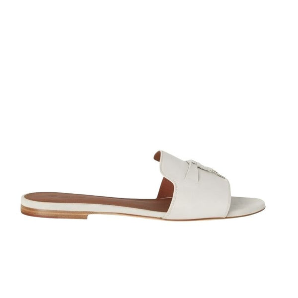 Loro Piana Summer Charms Sandal Suede Goatskin Raw Cashmere