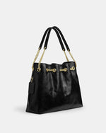 Coach Evelyn Shoulder Bag With Quilting Black