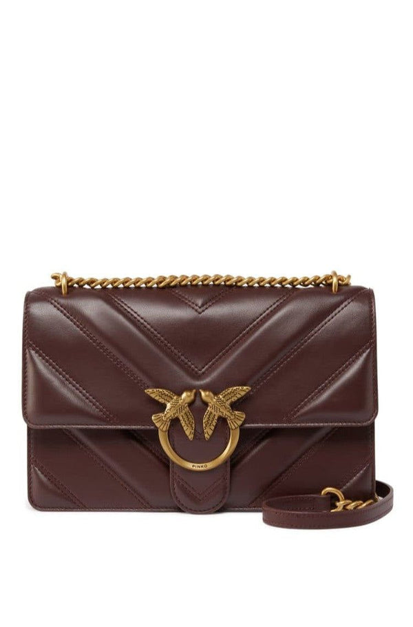 Pinko Love One quilted Nappa leather crossbody bag