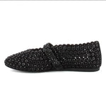 Alaïa Suede Black Ballet Flats
