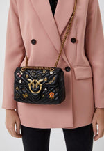 Pinko Love Mini Lady Puff Magic Pins Black