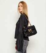 PINKO Women's Love Classic Puff Black Bag