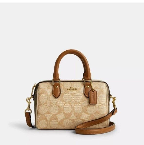 Coach Mini Rowan Crossbody Bag In Signature Canvas Signature