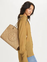 Tory Burch Fleming Soft chain tote bag Camel