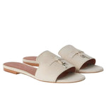 Loro Piana Summer Charms Sandal Suede Goatskin Raw Cashmere