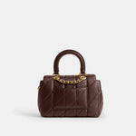 Coach Quilted Tabby 20 shoulder bag in brown nappa leather Brown