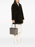 Tory Burch Monogram Zip Tote Bag Navy