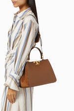 Tory Burch Eleanor satchel bag Camel
