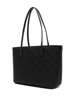 Tory Burch Monogram Zip Tote Bag Black