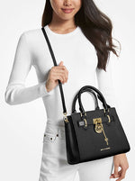 Michael Kors Hamilton Small Leather Bag Black