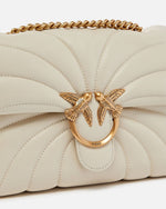 Pinko Classic Love Puff shoulder bag in ivory white