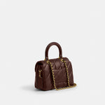 Coach Quilted Tabby 20 shoulder bag in brown nappa leather Brown