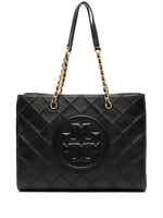 Tory Burch Fleming Soft chain tote bag Black